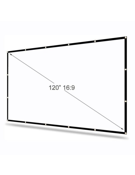 PANTALLA PROYECCION MANUAL PLEGABLE ECO COST 265X149 120"