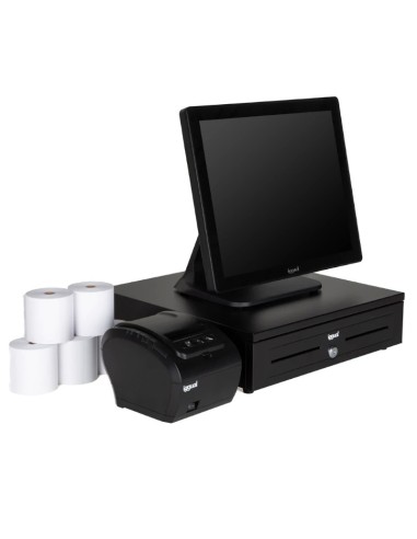 KIT TPV IGGUAL 17 AIO TP8002 IRON-HD  8GB/128GB + IMP.TERMICA 80mm + W