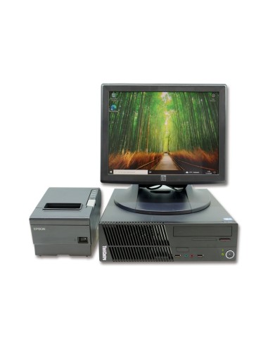 KIT TPV LENOVO THINKCENTRE M72E + TFT 15'' TACTIL+W 10 PRO+IMPRES.TICK