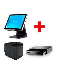 KIT TPV SEYPOS 455 J6412 8GB/128GB/5USB+IMP.PRP 320+CAJON HS-410 41x41