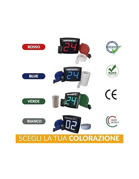 KIT DISPENSADOR TICKET DE TURNO+PANTALLA LED 2 DIGITOS CON PULSADOR +M