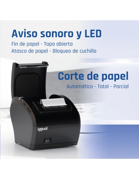 IMPRESORA DE TICKETS IGGUAL TP8002 USB+RS232+ETHERNET
